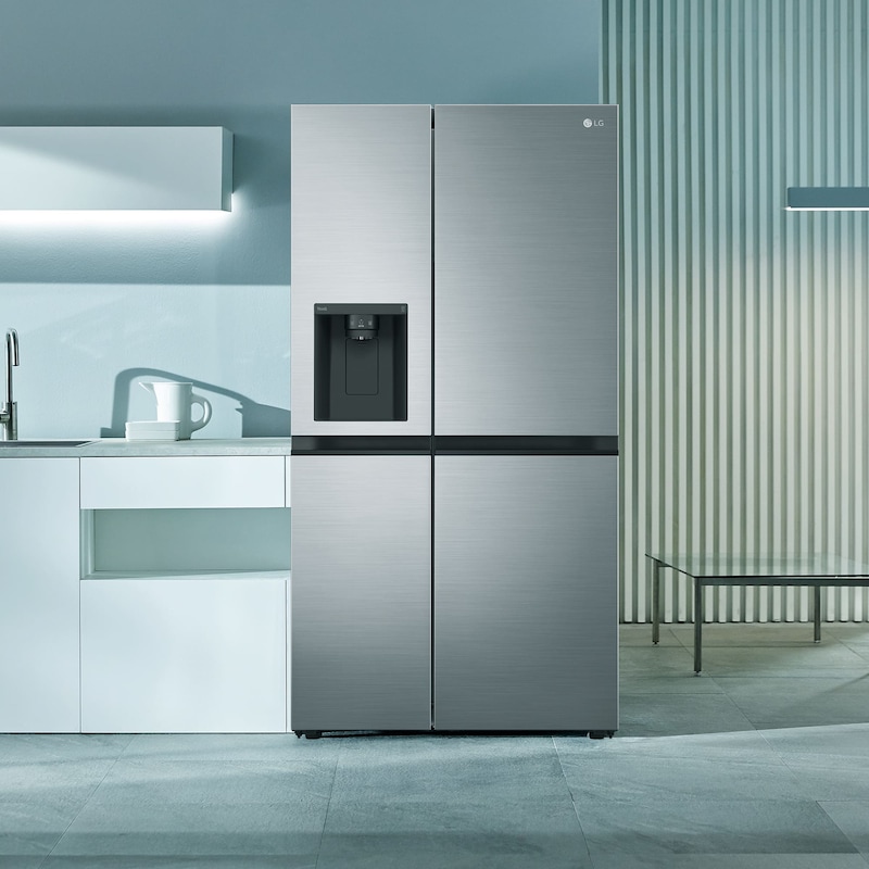 LG Frigorífico Americano Smart Inverter, Clasificación F, 635 L , GSLV51PZXM