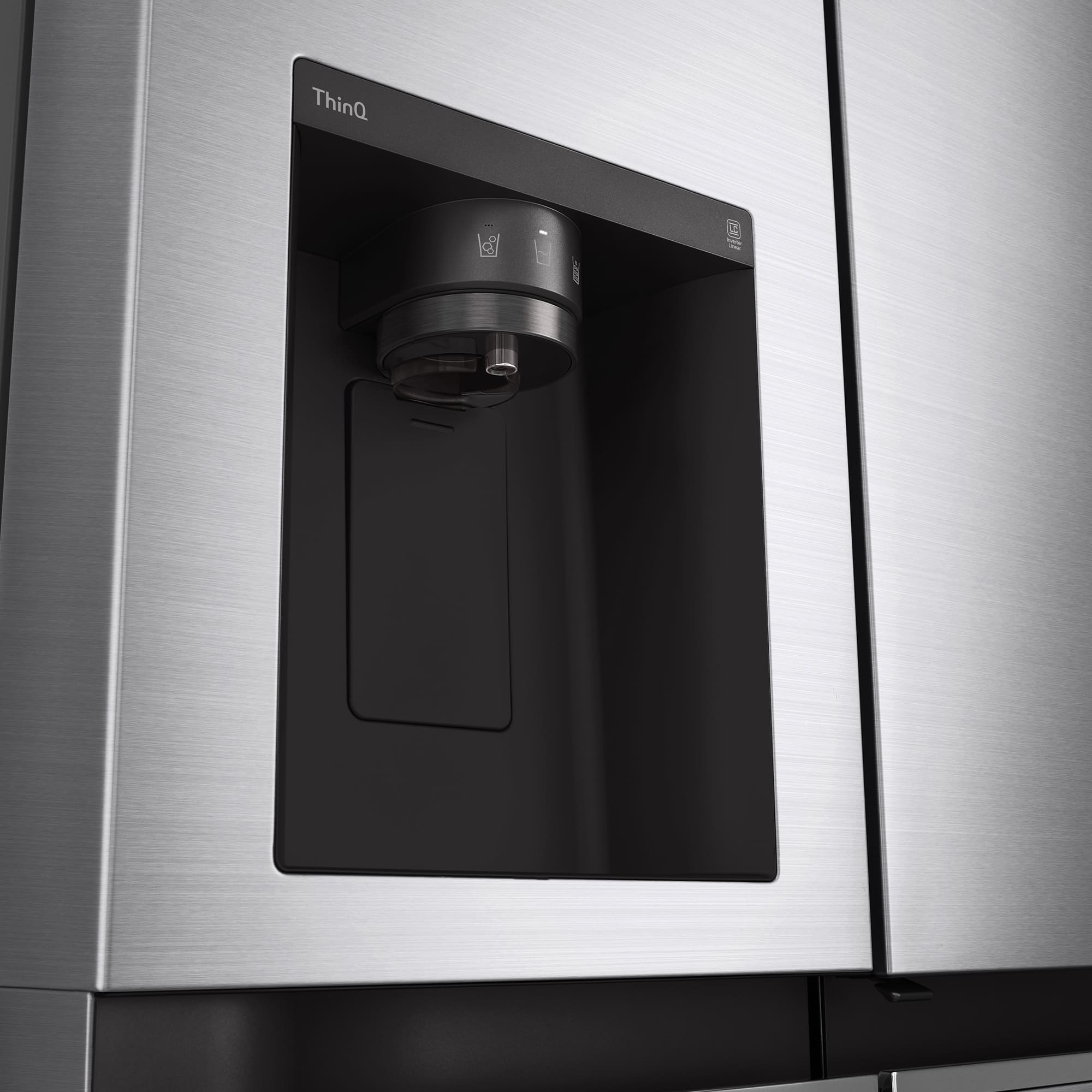 LG Frigorífico Americano Inverter Linear compressor, Clasificación E, 635 L                 , GSLV70PZTE