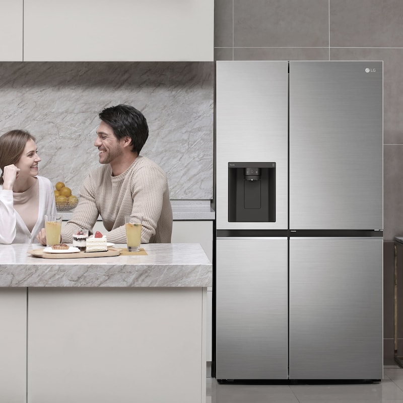 LG Frigorífico Americano Inverter Linear compressor, Clasificación E, 635 L                 , GSLV70PZTE