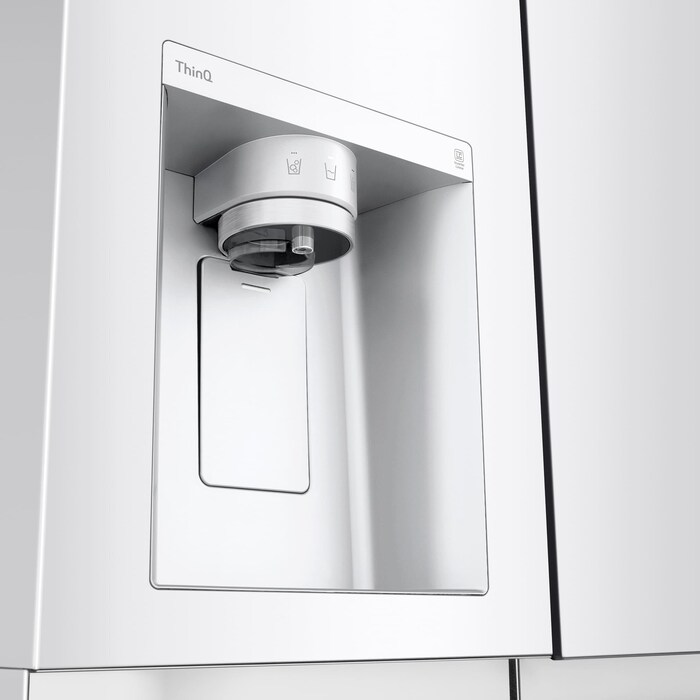 LG Frigorífico Americano Inverter Linear compressor, Clasificación E, 635 L , GSLV70SWTE