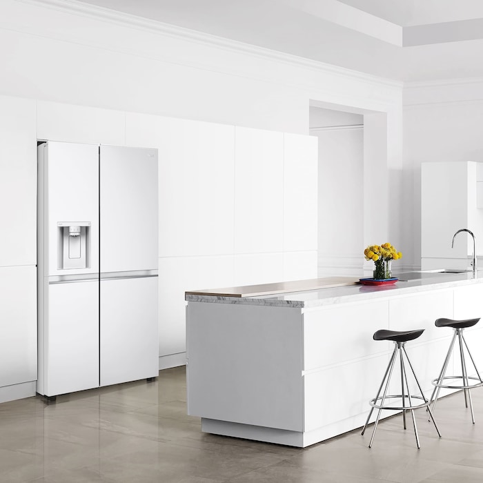 LG Frigorífico Americano Inverter Linear compressor, Clasificación E, 635 L , GSLV70SWTE