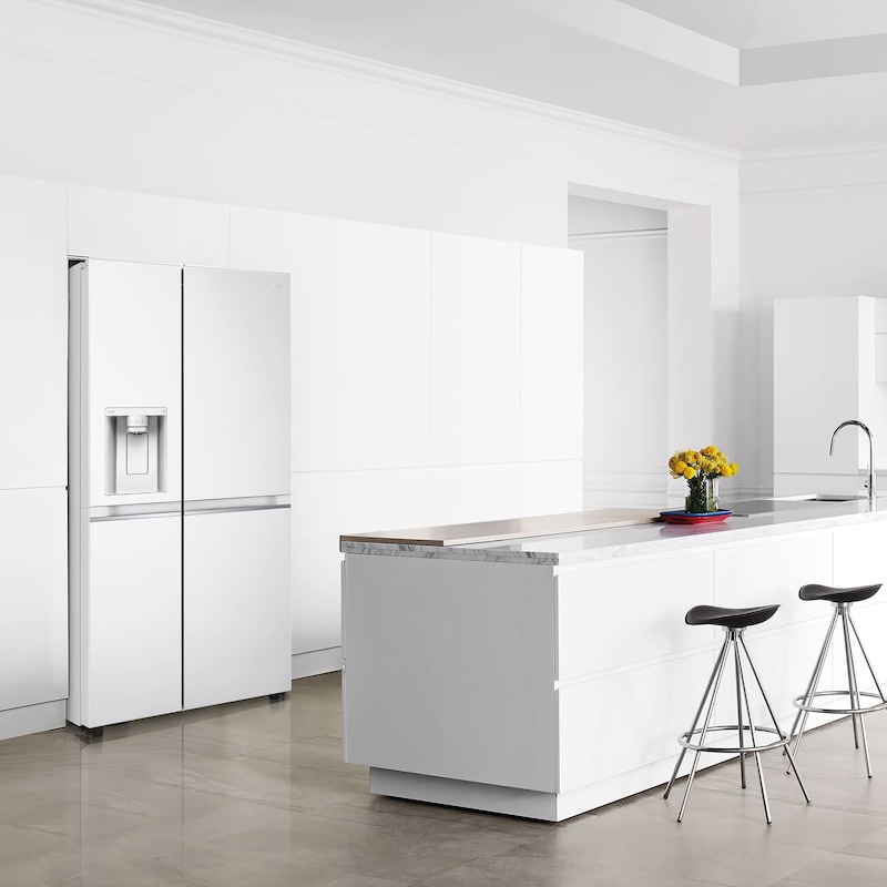 LG Frigorífico Americano Inverter Linear compressor, Clasificación E, 635 L , GSLV70SWTE
