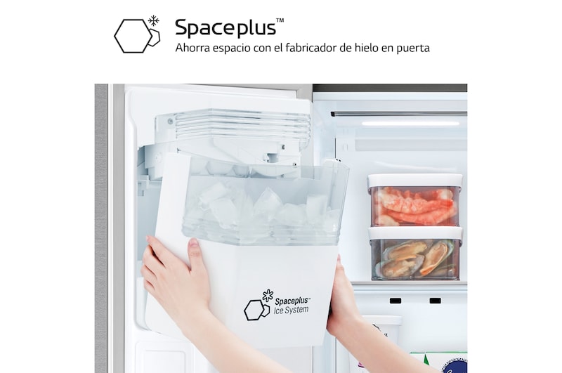 LG Outlet Frigorífico Side By side Serie 700, Inverter Linear compressor, Clasificación D, 635 L, sin toma de agua, GSLV71PZTD.OUTLET