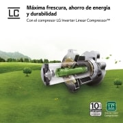 LG Outlet Frigorífico Side By side Serie 700, Inverter Linear compressor, Clasificación D, 635 L, sin toma de agua, GSLV71PZTD.OUTLET