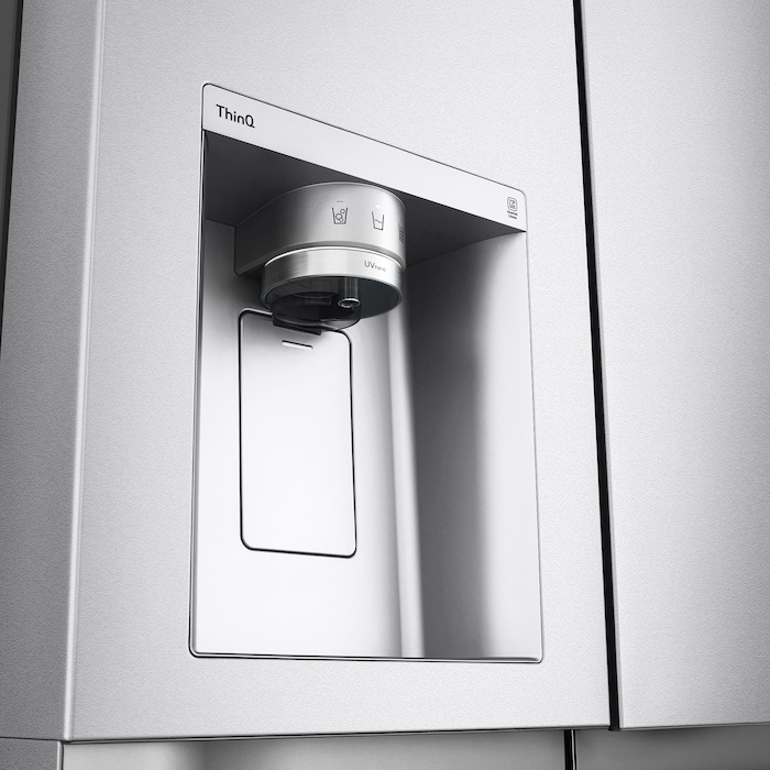 LG Frigorífico Americano Side By side, Clasificación D, 635 L, sin toma de agua, GSLV91MBAD