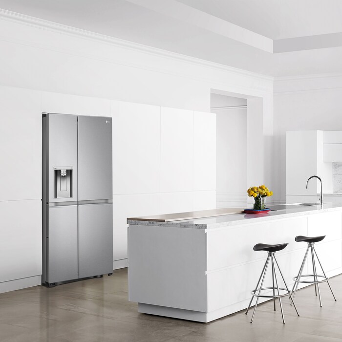 LG Frigorífico Americano Side By side, Clasificación D, 635 L, sin toma de agua, GSLV91MBAD