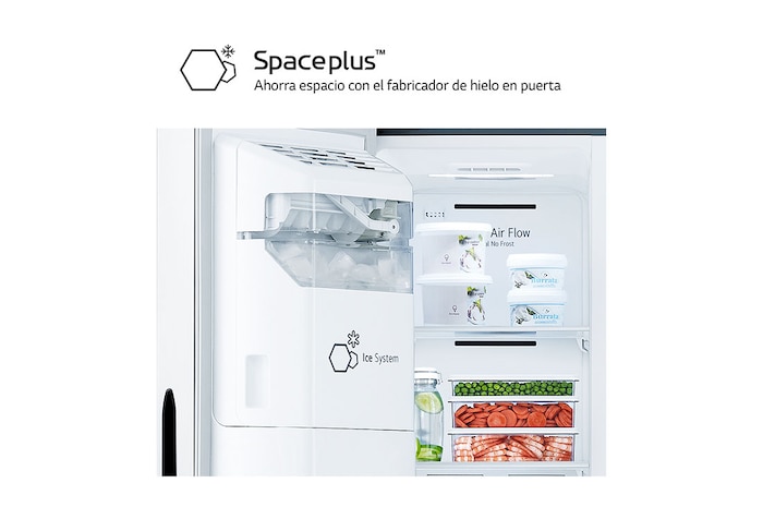 LG Frigorífico Side By Side LG, 179cm, sin toma de agua, 562L, Clasificación E , GSM32HSBEH