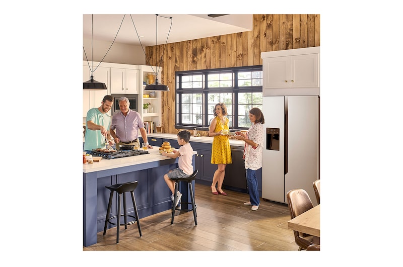 LG Frigorífico Side By Side LG, 179cm, sin toma de agua, 562L, Clasificación E , GSM32HSBEH