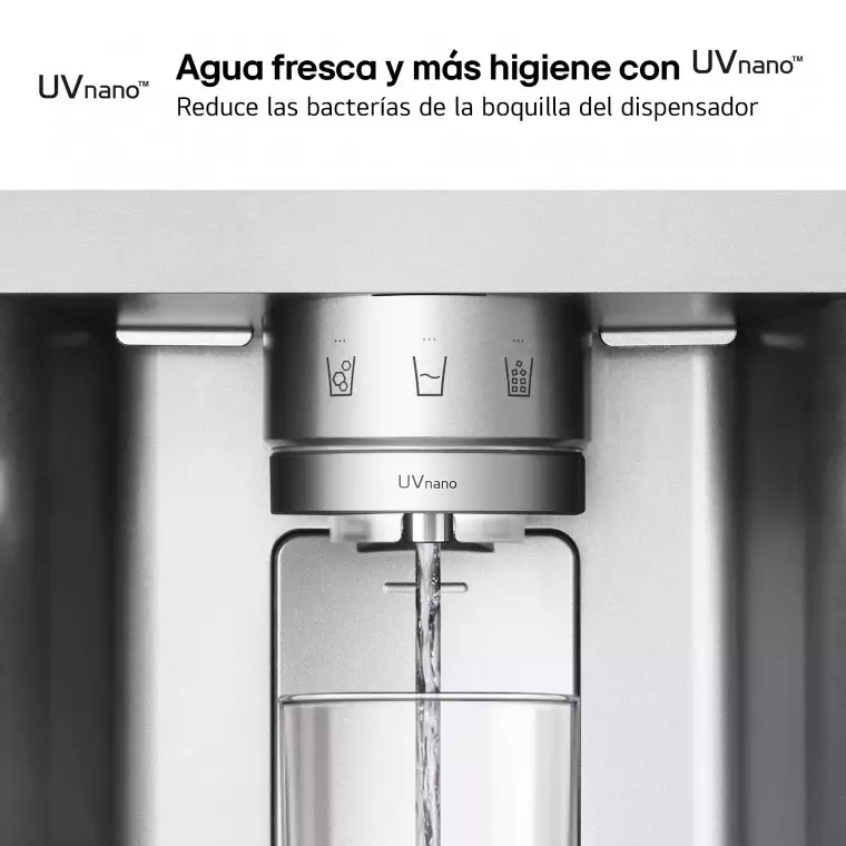 LG Frigorífico Side By side  Serie 900, Instaview Door-In-Door, con Craft Ice, Acero texturizado antihuellas.  D, 628 L, GSXE90MBDD.AMBQEUR