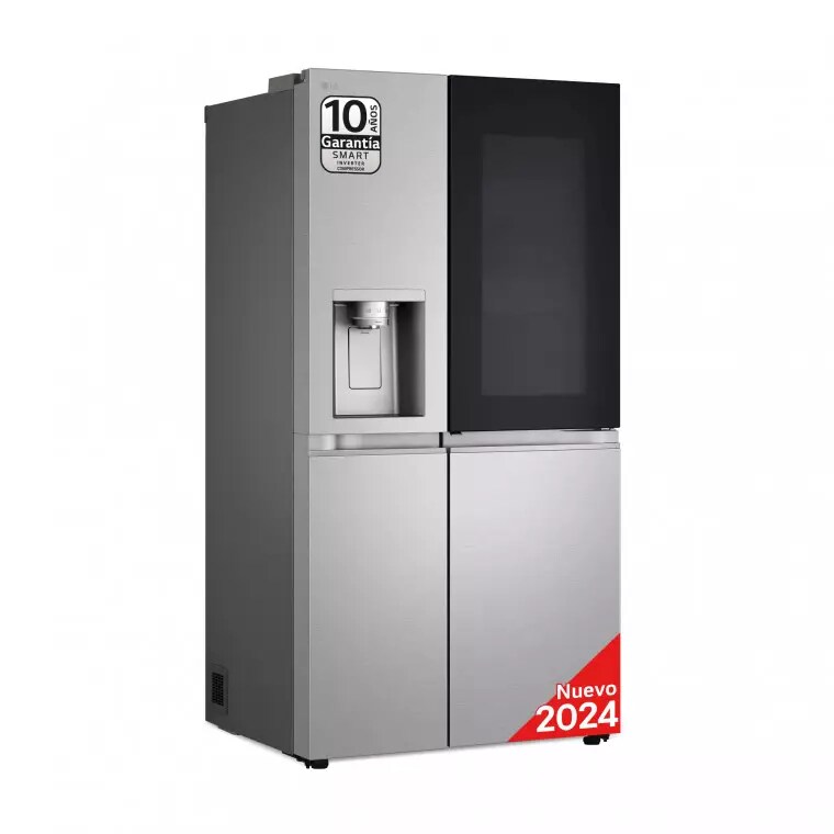 LG Frigorífico Side By side  Serie 900, Instaview Door-In-Door, con Craft Ice, Acero texturizado antihuellas.  D, 628 L, GSXE90MBDD.AMBQEUR