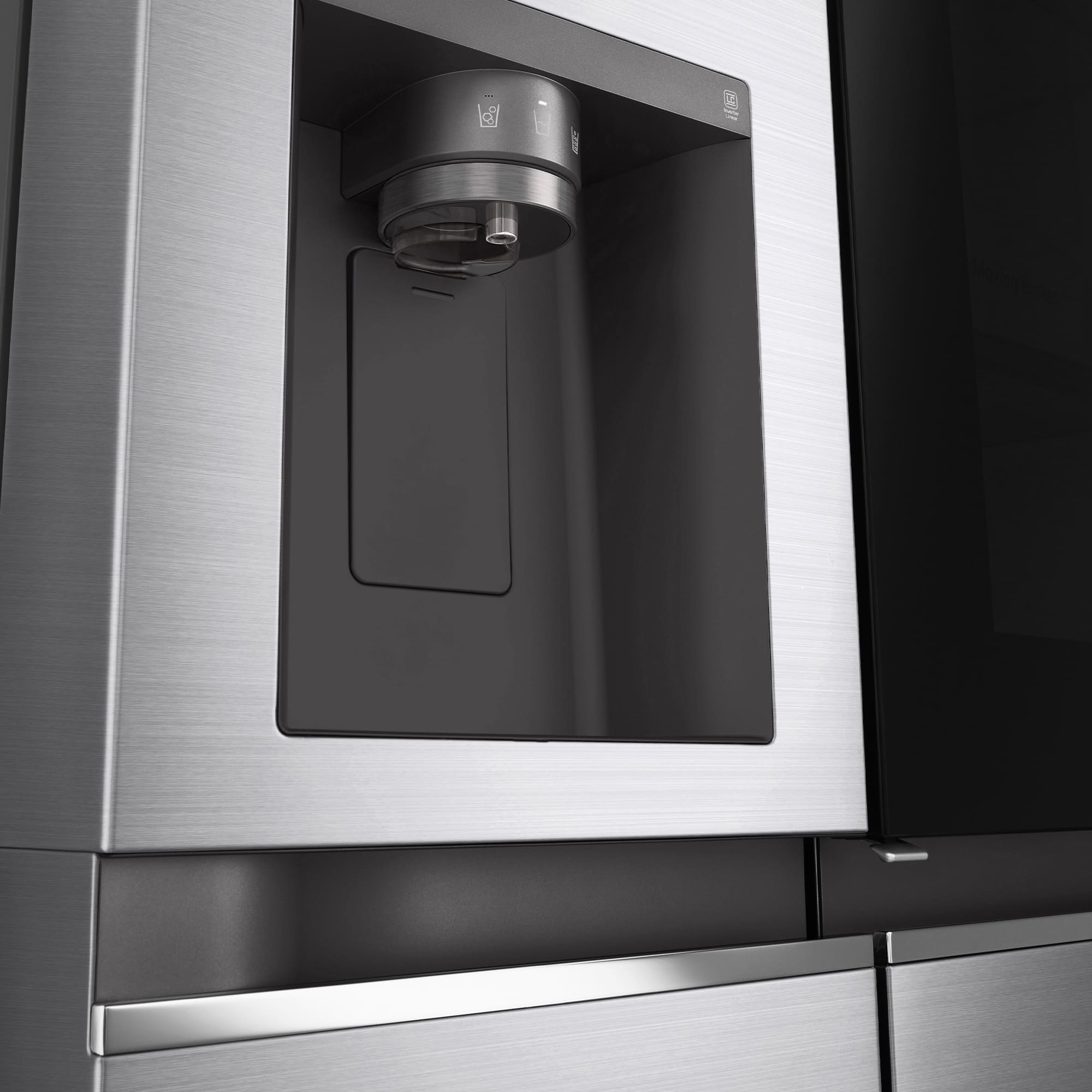 LG Frigorífico Side By side , Serie 800, Instaview Door-In-Door, Clasificación E, 635 L, GSXV80PZLE
