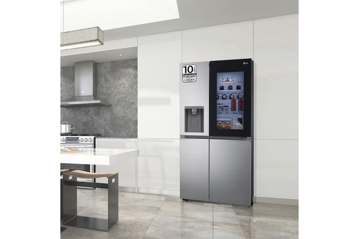 LG Frigorífico Side By side , Serie 800, Instaview Door-In-Door, Clasificación E, 635 L, GSXV80PZLE