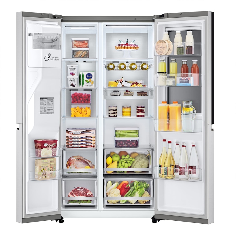 LG Frigorífico Americano Instaview Door-In-Door, Clasificación E, 635 L, GSXV90BSAE