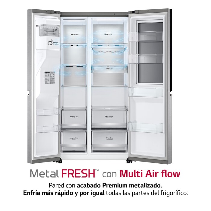 LG Frigorífico Americano Instaview Door-In-Door, Clasificación E, 635 L , GSXV90MBAE