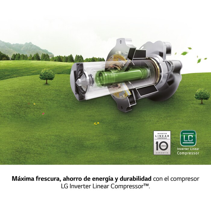 LG Frigorífico Americano Instaview Door-In-Door, Clasificación E, 635 L , GSXV90MBAE