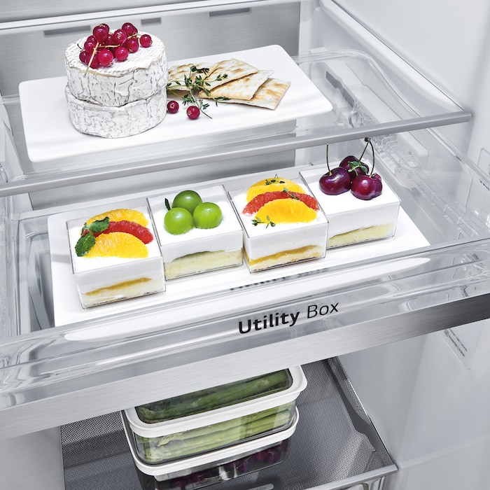 LG Frigorífico Americano Instaview Door-In-Door, Clasificación E, 635 L , GSXV90MBAE