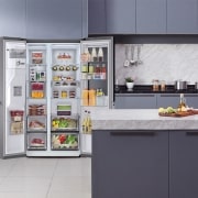 LG Frigorífico Americano Instaview Door-In-Door, Clasificación E, 635 L , GSXV90MBAE