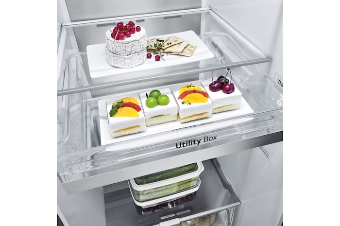 LG Frigorífico Americano Instaview™ Door-In-Door™ Craft Ice, 635L  - Negro, GSXV90MCDE