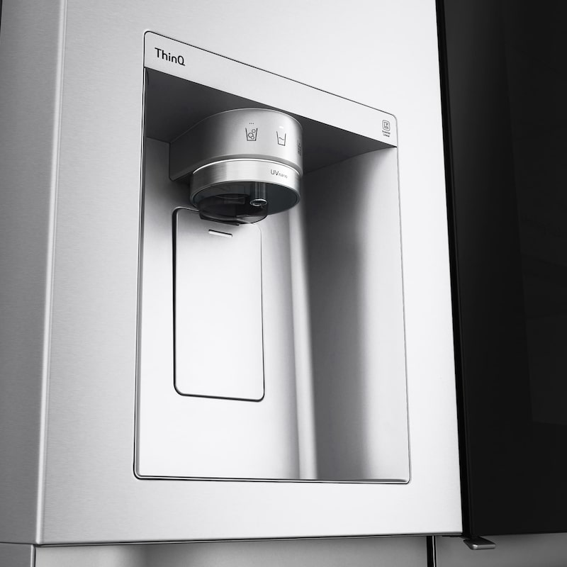 LG Frigorífico Americano Instaview™ ThinQ™, 635L, Sin Toma de Agua - Acero, GSXV91BSAE