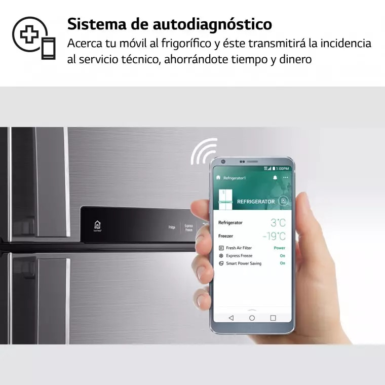 LG Set Frigorífico y congelador, 186cm, clasificación E, Inox antihuellas, GT415PZGSZ.SET