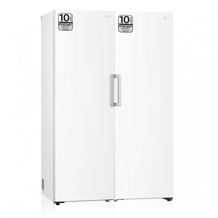 LG Set Frigorífico y congelador, 186cm, clasificación E, Blanco, GT415SWGSZ.SET