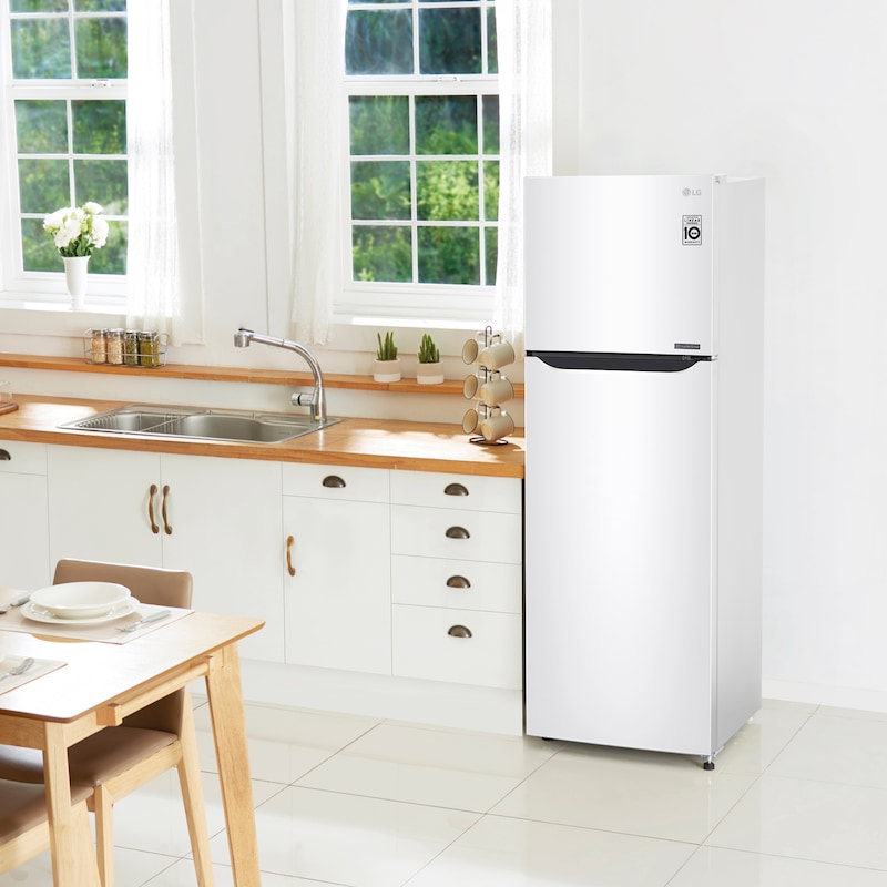 LG Frigorífico Dos Puertas, Clasificación F, Door Cooling, Total No Frost, Blanco, GTB362SHCMD