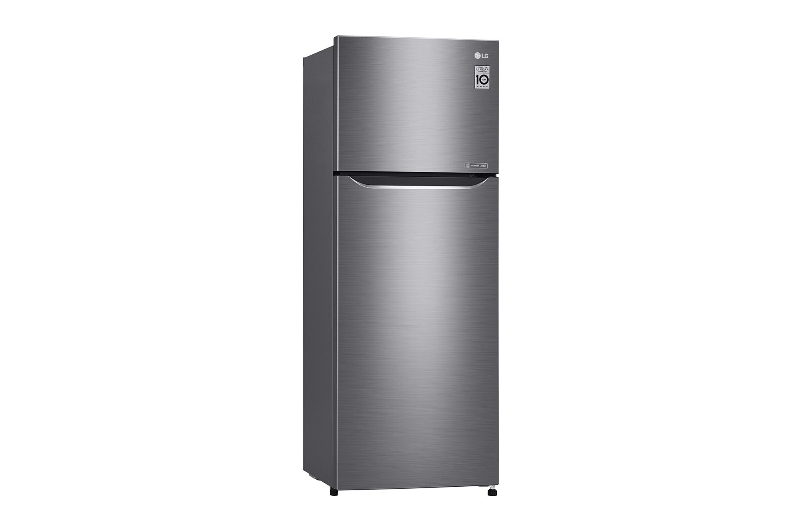 LG Frigorífico Dos Puertas, Clasificación F, 209 L, Door Cooling, Total No Frost, Inox antihuellas, GTB382PZCZD