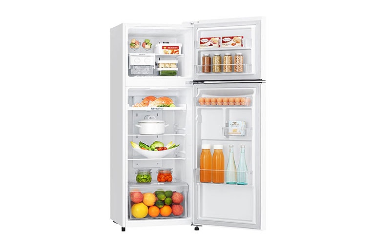 LG Frigorífico Dos Puertas, Clasificación F, 209 L, Door Cooling, Total No Frost, Blanco, GTB382SHCZD