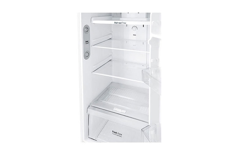 LG Frigorífico Dos Puertas, Clasificación F, 209 L, Door Cooling, Total No Frost, Blanco, GTB382SHCZD