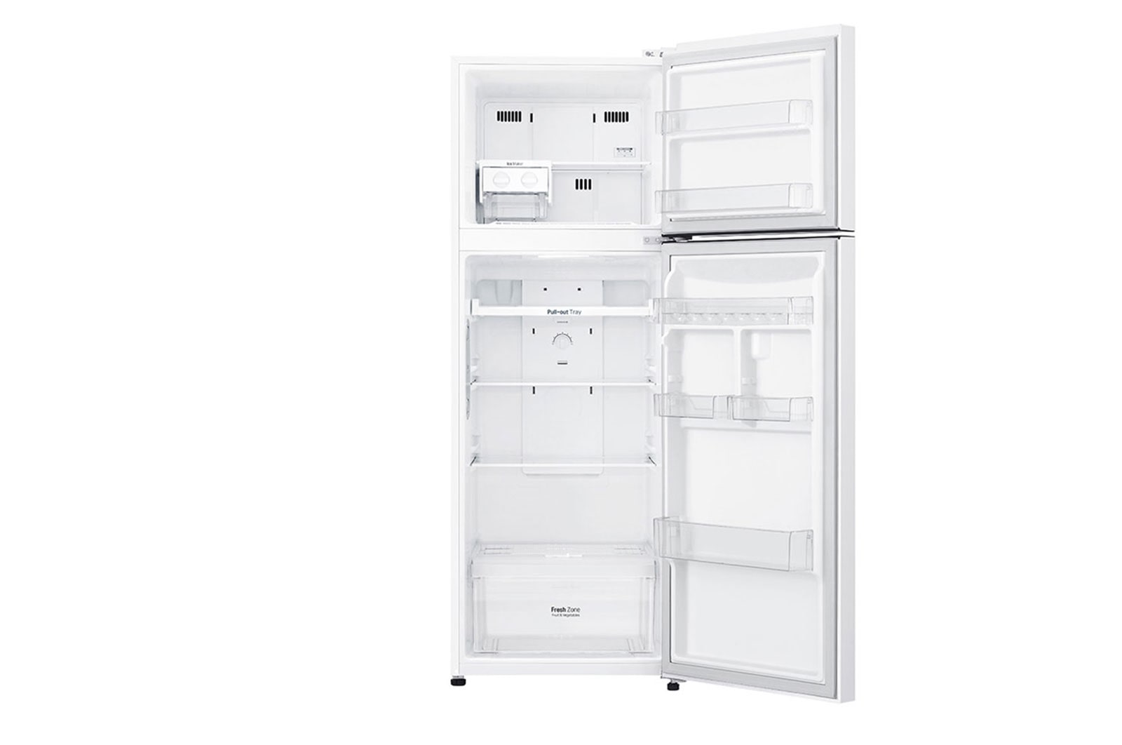 LG Frigorífico Dos Puertas, Clasificación F, 312 L, Door Cooling+, Total No Frost, Blanco, GTB523SWCZD
