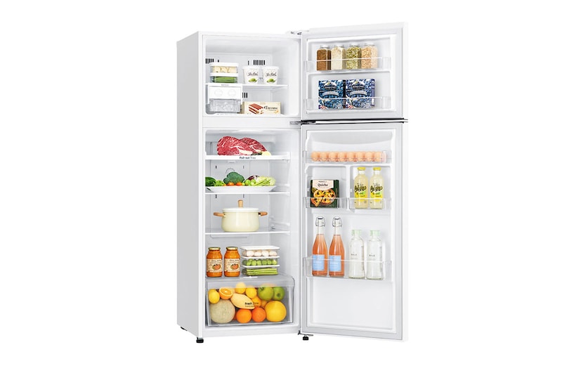 LG Frigorífico Dos Puertas, Clasificación F, 312 L, Door Cooling+, Total No Frost, Blanco, GTB523SWCZD