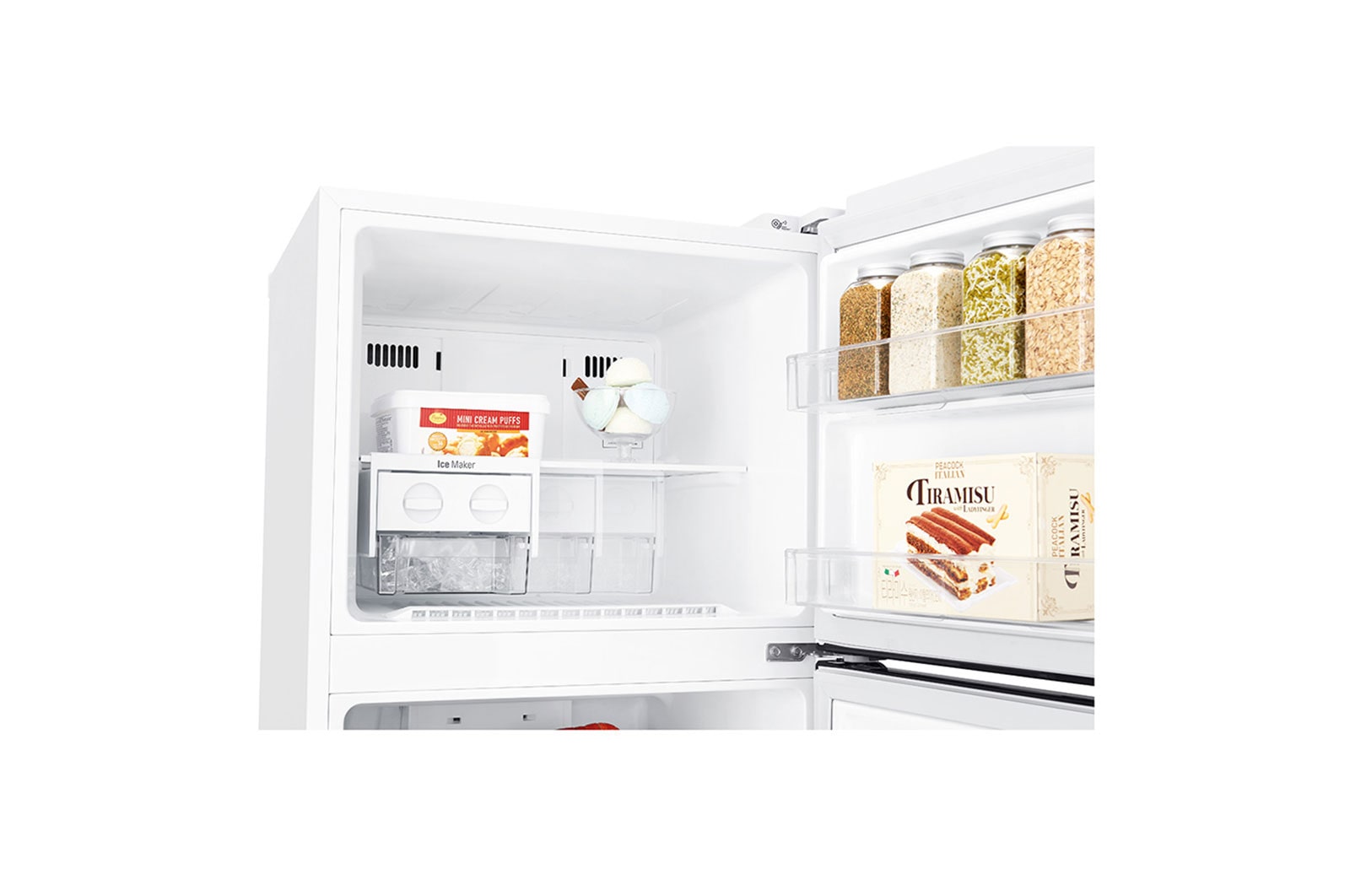 LG Frigorífico Dos Puertas, Clasificación F, 312 L, Door Cooling+, Total No Frost, Blanco, GTB523SWCZD