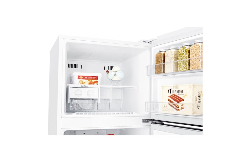 LG Frigorífico Dos Puertas, Clasificación F, 312 L, Door Cooling+, Total No Frost, Blanco, GTB523SWCZD