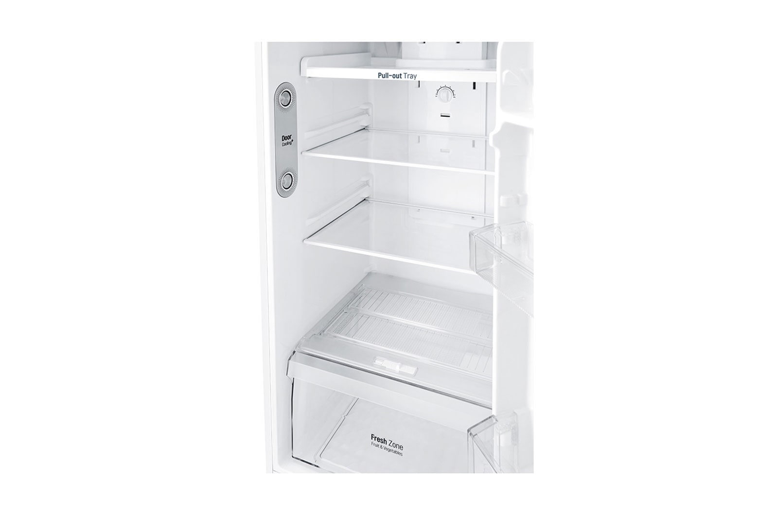LG Frigorífico Dos Puertas, Clasificación F, 312 L, Door Cooling+, Total No Frost, Blanco, GTB523SWCZD
