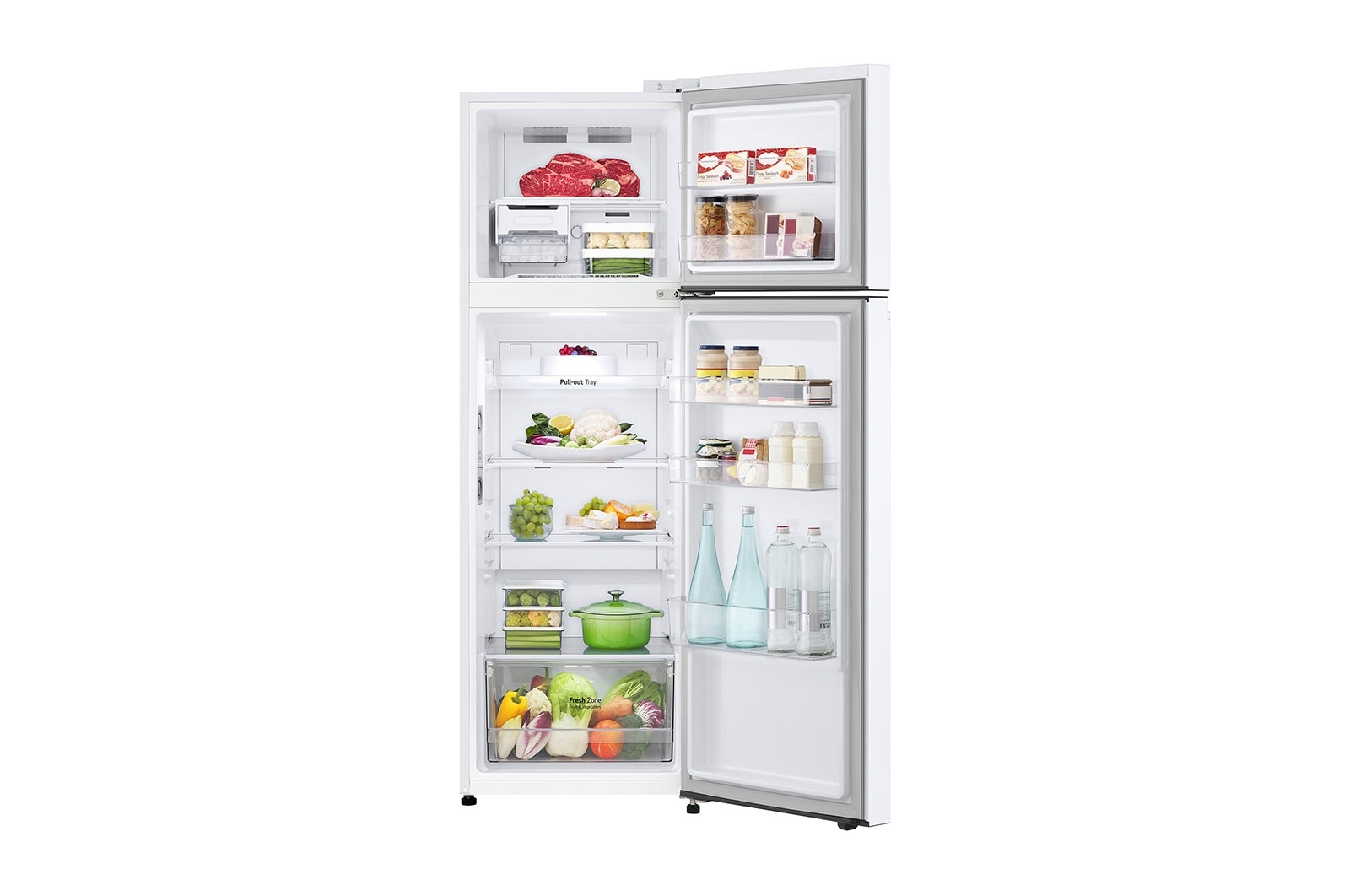 LG Outlet Frigorífico 2 Puertas, Total No Frost, 1,68 m., 287 L., Clasificación E, GTBV20SWGKD.OUTLET