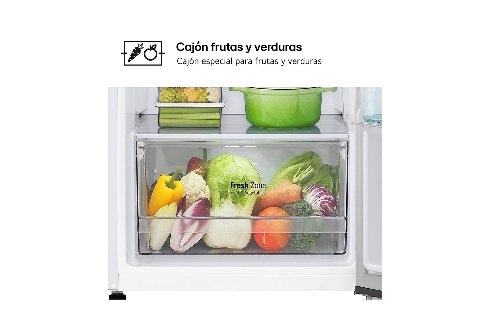 LG Outlet Frigorífico 2 Puertas, Total No Frost, 1,68 m., 287 L., Clasificación E, GTBV20SWGKD.OUTLET