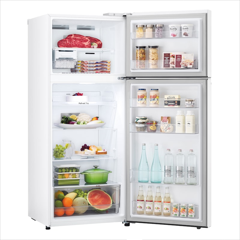 LG Frigorífico Dos Puertas, Clasificación energética E, Linear Cooling, Door Cooling, Total No Frost, Blanco, GTBV38SWGKD