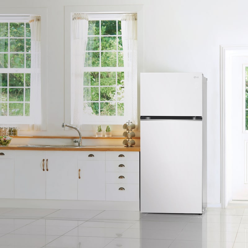 LG Frigorífico Dos Puertas, Clasificación energética E, Linear Cooling, Door Cooling, Total No Frost, Blanco, GTBV38SWGKD