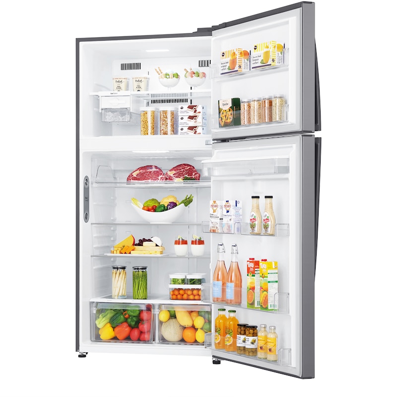 LG Frigorífico Dos Puertas, Clasificación E, Door Cooling+, Total No Frost, Inox antihuellas, GTF916PZPYD