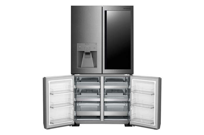 LG Frigorífico American Combi InstaView™ Door-in-Door™ 700L  - Acero, LSR100