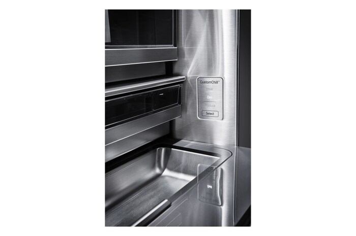 LG Frigorífico American Combi InstaView™ Door-in-Door™ 700L  - Acero, LSR100