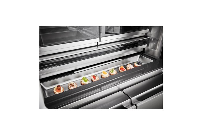 LG Frigorífico American Combi InstaView™ Door-in-Door™ 700L  - Acero, LSR100