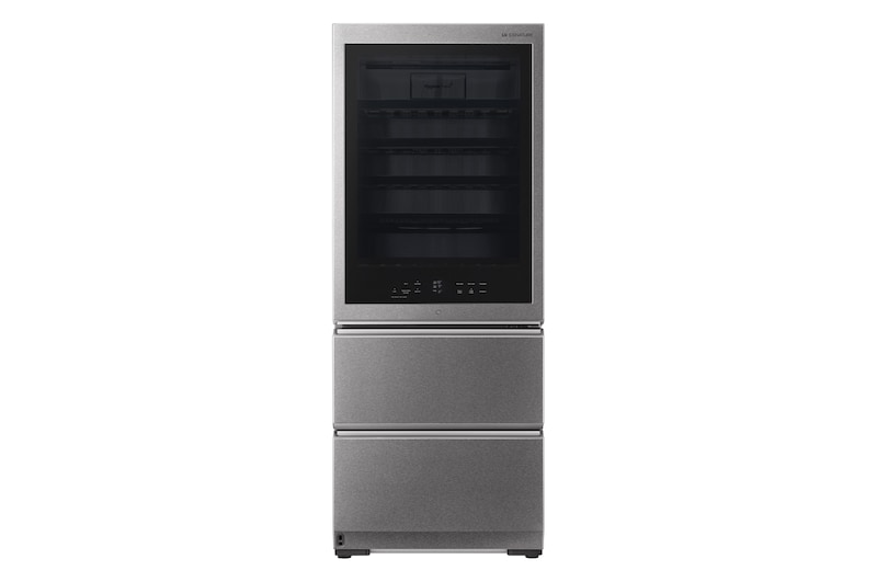 LG Vinoteca Gourmet SIGNATURE (1,79m, capacidad para 65 botellas, Acero Inoxidable Premium Texturizado), E, LSR200W