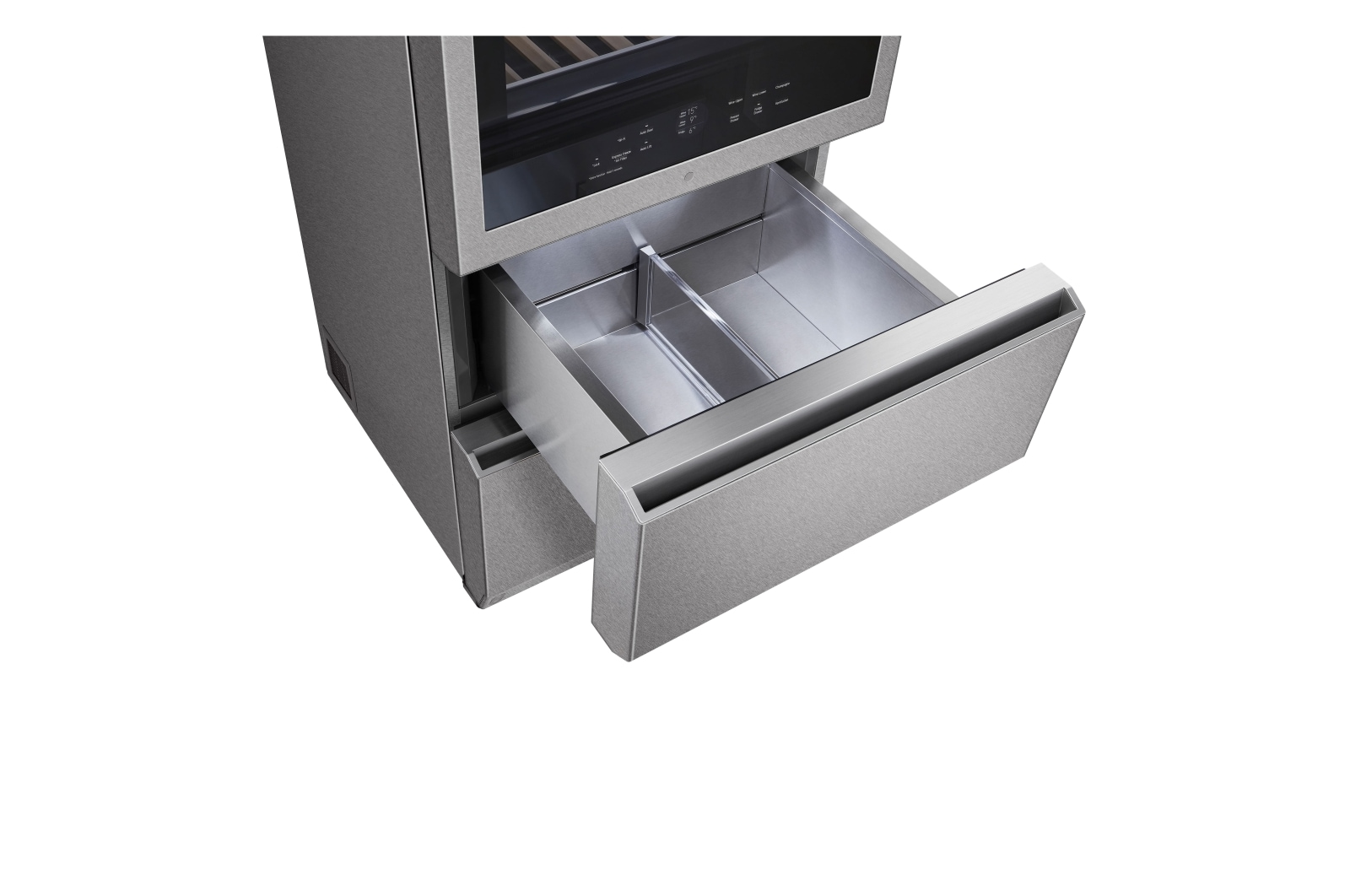 LG Vinoteca Gourmet SIGNATURE (1,79m, capacidad para 65 botellas, Acero Inoxidable Premium Texturizado), E, LSR200W