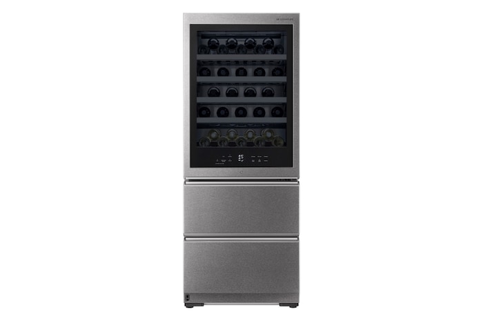 LG Vinoteca Gourmet SIGNATURE (1,79m, capacidad para 65 botellas, Acero Inoxidable Premium Texturizado), E, LSR200W