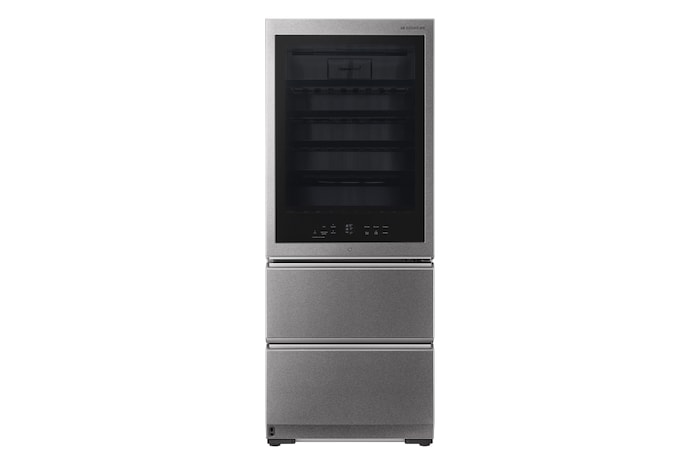 LG Vinoteca Gourmet SIGNATURE (1,79m, capacidad para 65 botellas, Acero Inoxidable Premium Texturizado), E, LSR200W