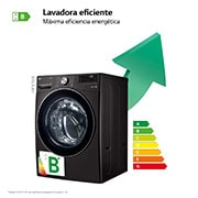 LG Lavadora inteligente AI Direct Drive. TurboWash 360º, 20kg ,  1000rpm B, Inox antihuellas, Serie XXL, F0P3CYV2E