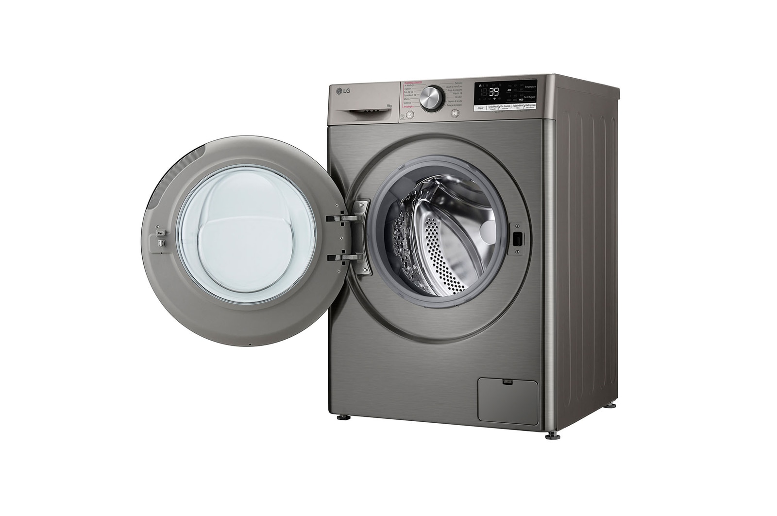 LG Lavadora inteligente AI Direct Drive. TurboWash 360º, Vapor+,  9kg ,  1400rpm Un 10% más eficiente que A, Serie 700, F4WR7009AGS