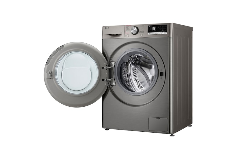 LG Lavadora inteligente AI Direct Drive. TurboWash 360º, Vapor+,  9kg ,  1400rpm Un 10% más eficiente que A, Serie 700, F4WR7009AGS
