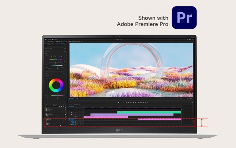 Pantalla de alta resolución 16:10 permite ver más contenido